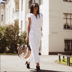 Last🔥Zara rustic jumpsuit, bloggers favorite